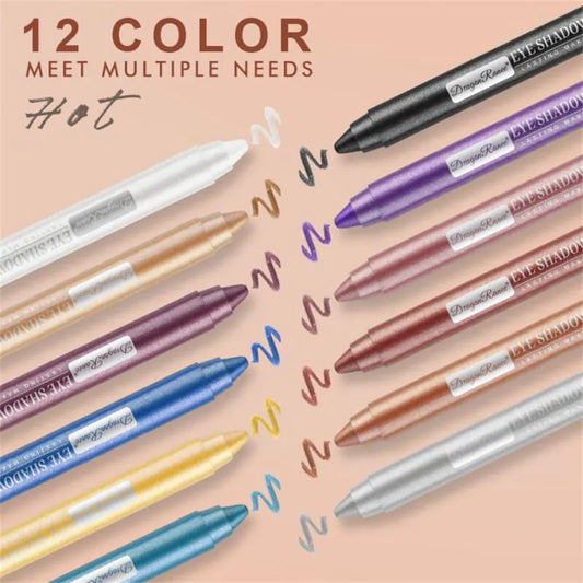 12-Farben-Lidschattenstift-Set